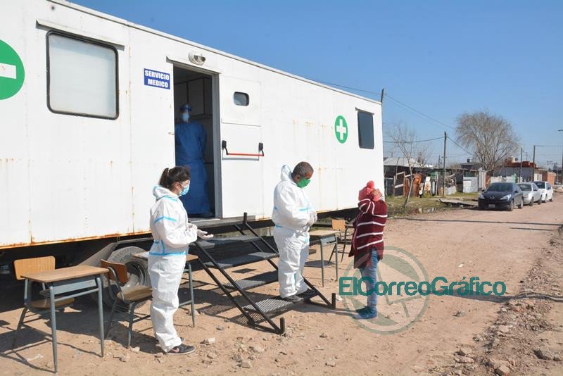 Operativo sanitario en Villa Argüello