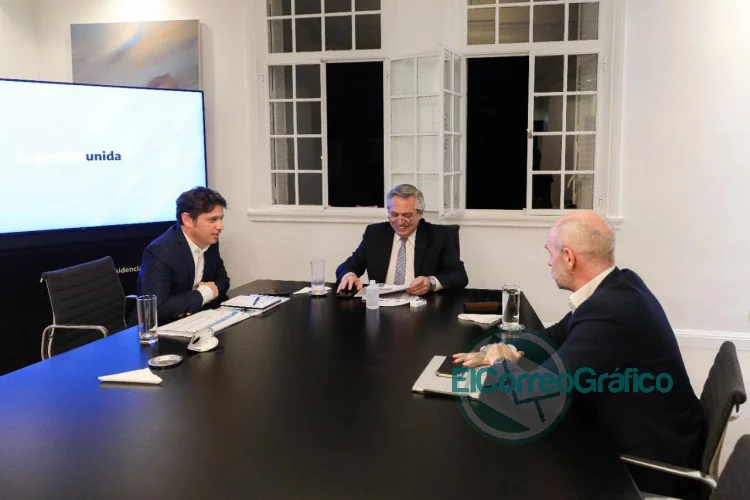 El Presidente se reunió con Kicillof y Rodríguez Larreta El Presidente se reunió con Kicillof y Rodríguez Larreta