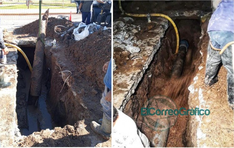 Finalizó la reparación de ABSA en la red de agua en Plaza Sarmiento de La Plata