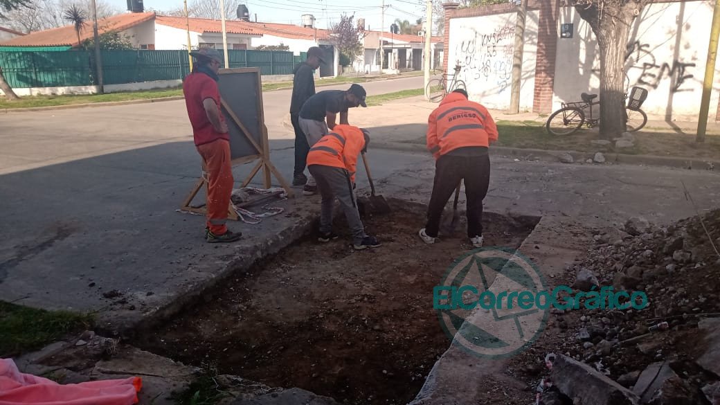 La grandes obras... de bacheo de Cagliardi La grandes obras... de bacheo de Cagliardi