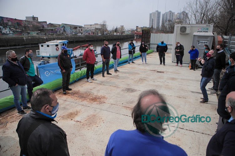 Sabbatella anunció un aumento a los cooperativistas de la Cuenca Matanza Riachuelo