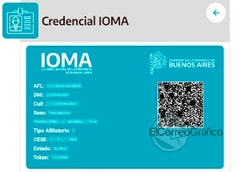 Credencial digital para afiliados de IOMA
