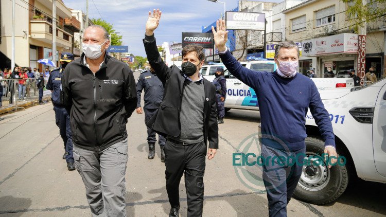Kicillof puso en funcionamiento 60 patrulleros y nuevo equipamiento de vigilancia en Esteban Echeverría