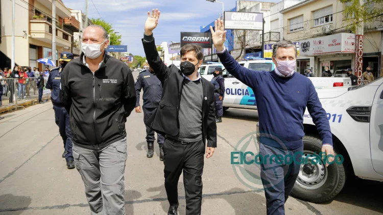 Kicillof puso en funcionamiento 60 patrulleros y nuevo equipamiento de vigilancia en Esteban Echeverría