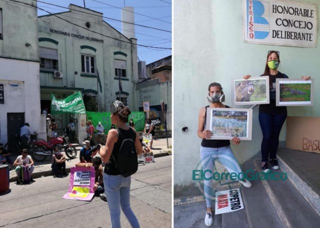 Ambientalistas llevaron su reclamo al Concejo por el canal de la Génova