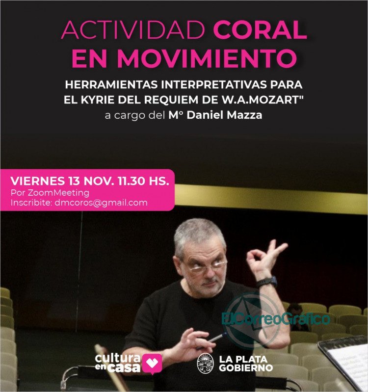 Invitan a participar de un taller con el destacado director de Orquestas Daniel Mazza