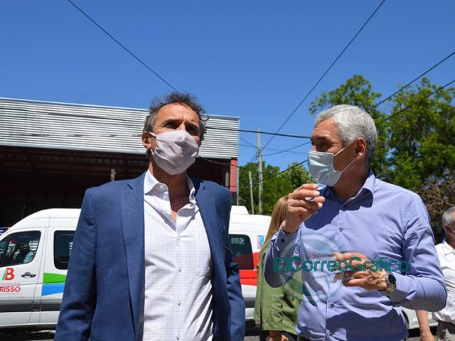 Katopodis firmó convenios con Cagliardi quien lo paseó por Berisso Katopodis firmó convenios con Cagliardi quien lo paseó por Berisso