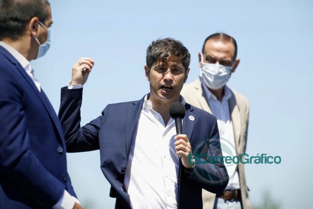 Kicillof recorrió obras sobre el corredor balneario y coordinó con intendentes la puesta en marcha de los protocolos de cuidado