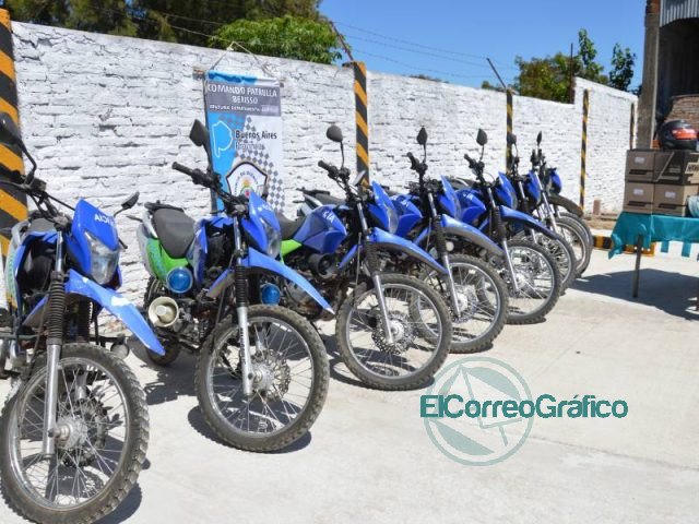 Motos y equipos para el Comando de Patrullas de Berisso Motos y equipos para el Comando de Patrullas de Berisso