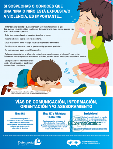 “Tenemos que redoblar esfuerzos para frenar la violencia contra niñas y niños”