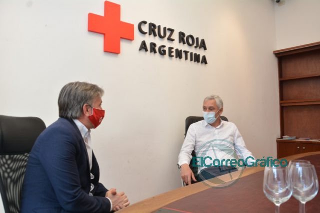 Cagliardi paseó por las instalaciones de la Cruz Roja Argentina en Ezeiza Cagliardi paseó por las instalaciones de la Cruz Roja Argentina en Ezeiza