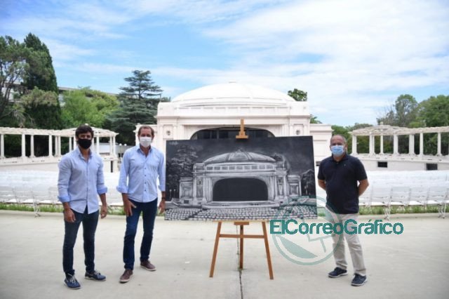 Donan pintura del Teatro del Lago a la Fundación Ludovica para subasta