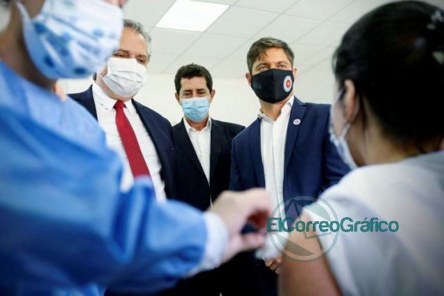 Kicillof y Fernández pasearon por el hospital oncológico de José C. Paz