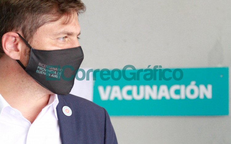 Kicillof visito el operativo de vacunacion en el Estadio Unico Diego Armando Maradona