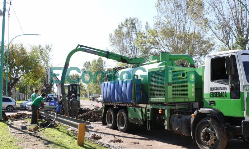 Obras publicas ejecutandose en Punta Lara 2