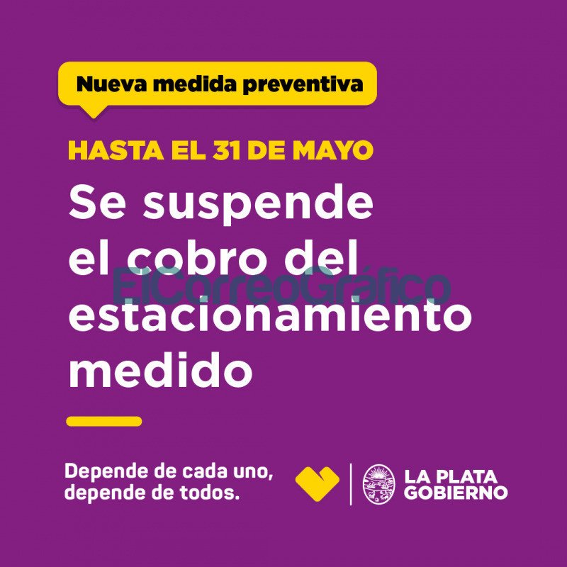 El Municipio suspendio el cobro del Estacionamiento Medido hasta fines de mayo 2