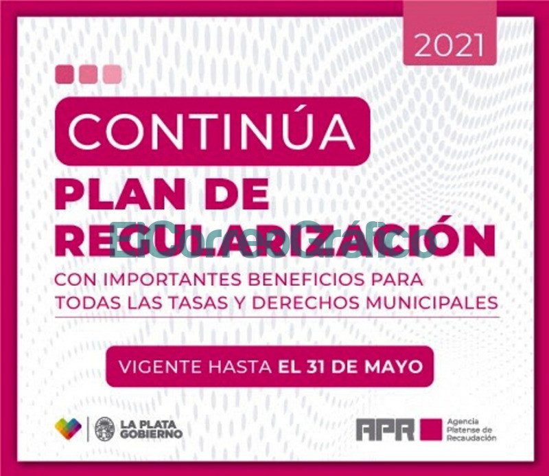 Hasta el 31 de mayo se puede adherir al Plan de Regularizacion Tributaria en La Plata