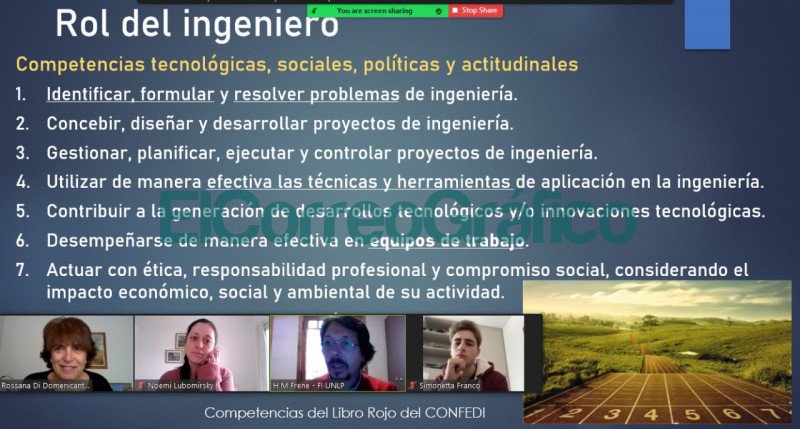 Charla virtual para alumnos de colegios secundarios.