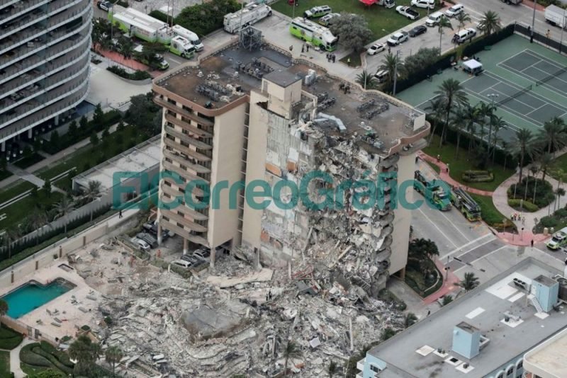Derrumbe en Miami