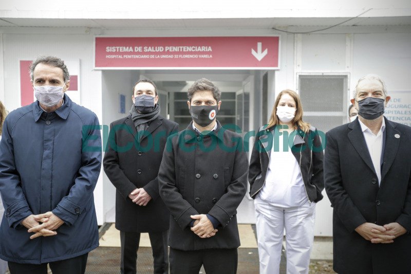 Kicillof entono de campana inaugura acaldia y hospitales modulares en Varela 5