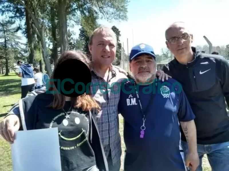 Ricardo Daniel Kuzemka con Maradona