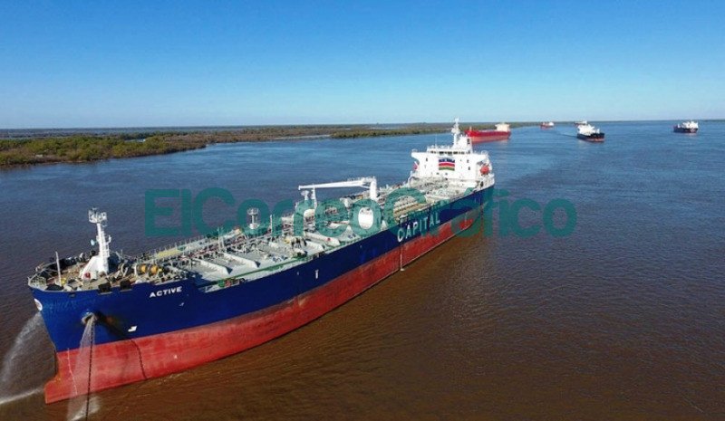 via navegable troncal Paraguay Parana