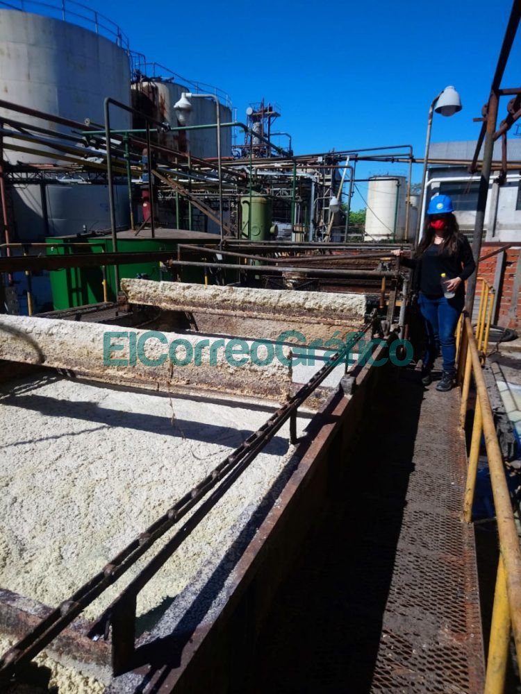 Foto 6. Sistema de Flotacion de Aire Disuelto DAF de la planta de tratamiento de efluentes industriales de la Cooperativa Aceitera La Matanza.