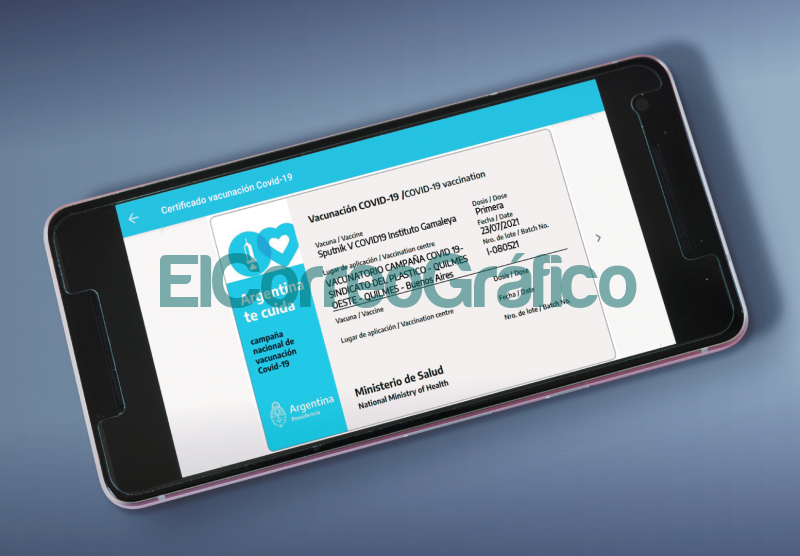 La credencial digital de Mi Argentina será la acreditación internacional COVID-19 Certificado de vacuncacion_02_16 9
