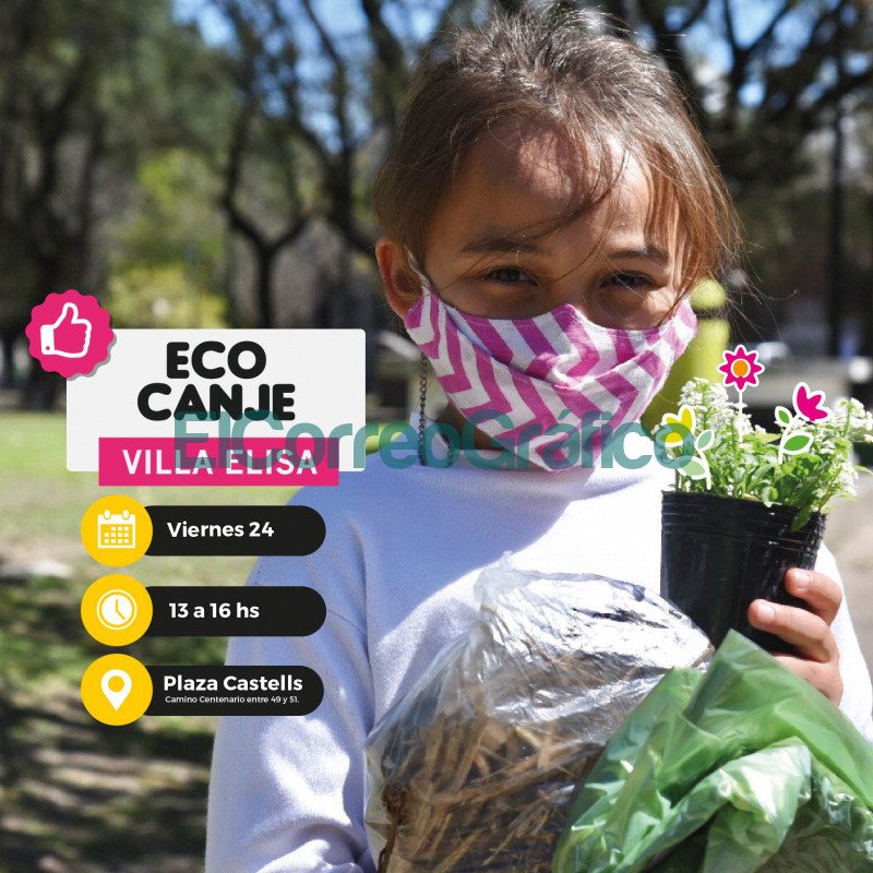 Eco canje entregaran semillas y plantines a quienes lleven residuos reciclables a la Plaza Castells 2