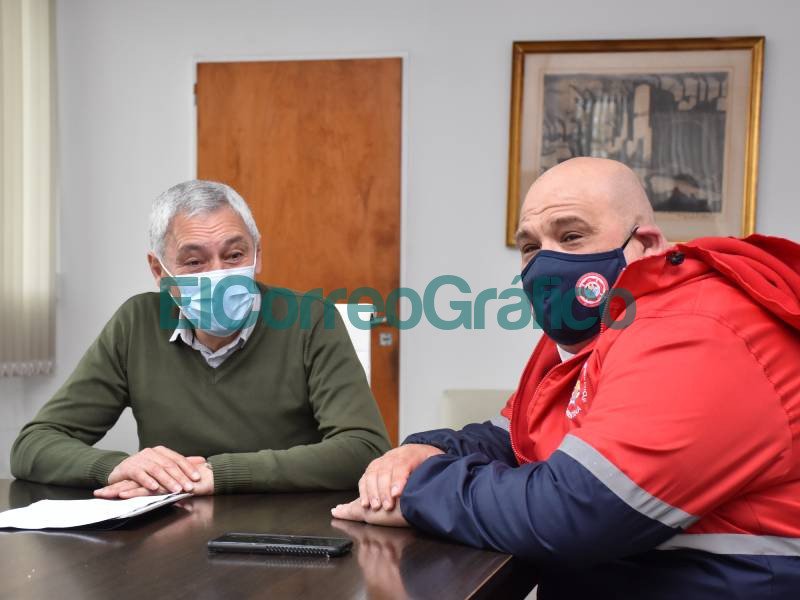 Cagliardi recibio un subsidio de su amigo y socio Anibal Fernandez para los bomberos 1