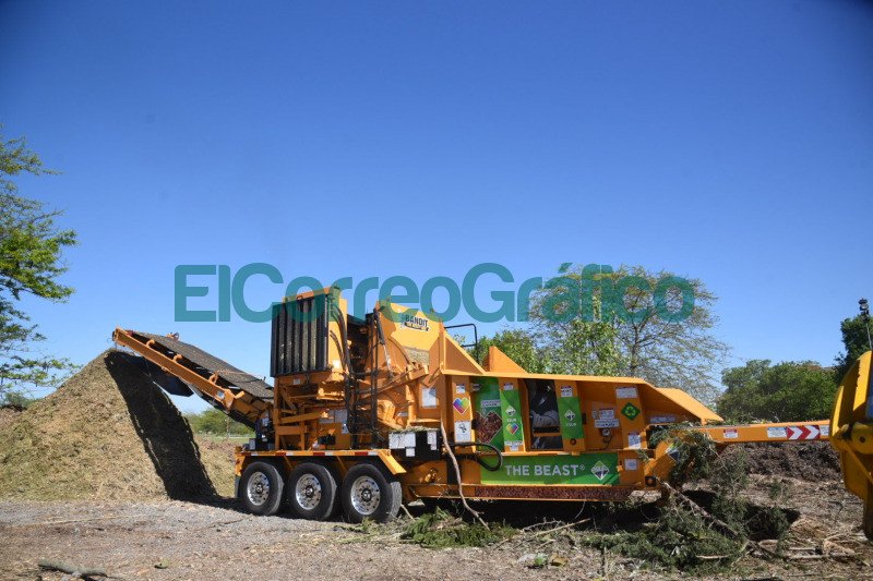 La Plata adquirio maquina chipeadora que transforma los restos de poda en abono organico 1