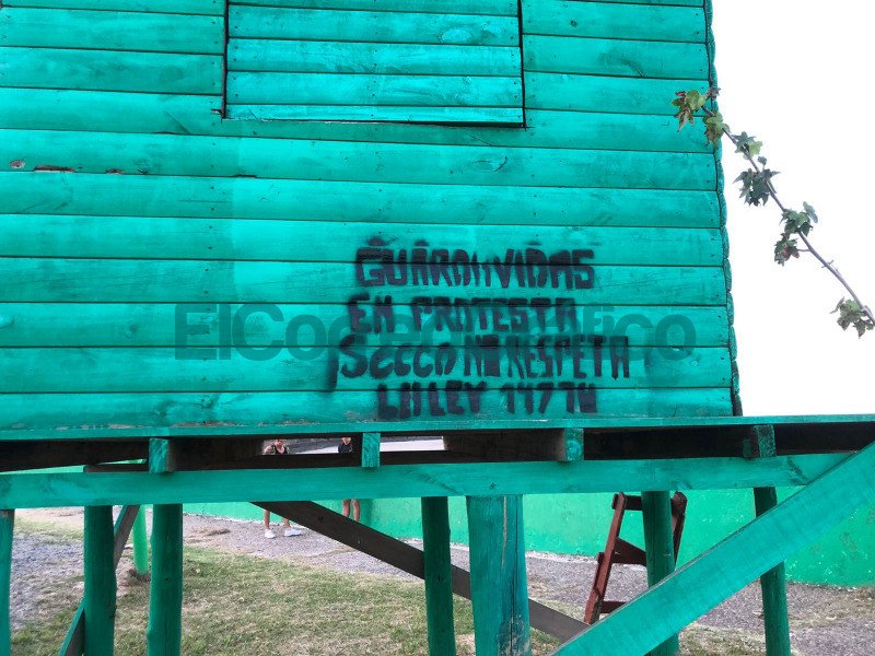Guardavidas protestan las pesimas condiciones laborales que impone Secco