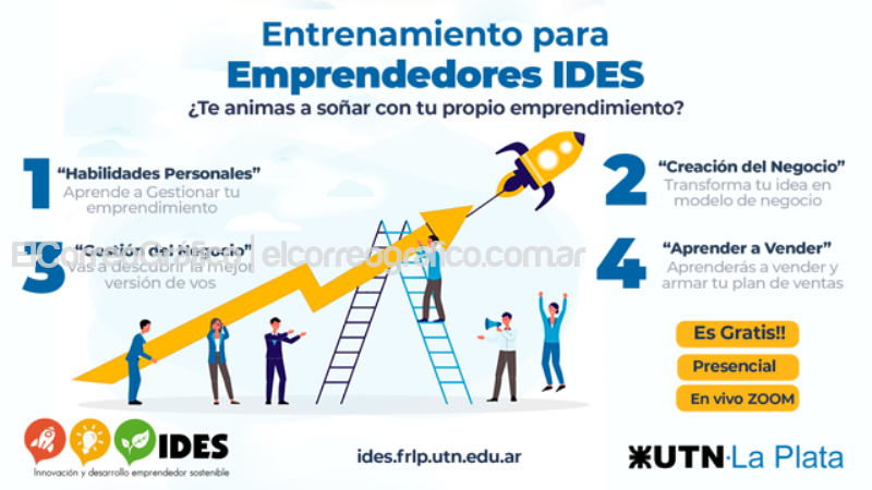3ª Edición Entrenamiento para emprendedores IDES gratis de la UTN La Plata 3a Edicion Entrenamiento para emprendedores IDES gratis de la UTN La Plata