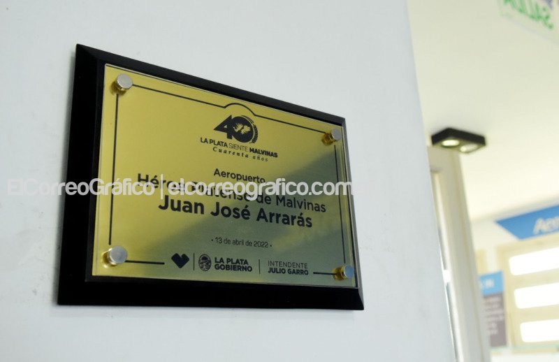 Nombran al aeropuerto de la República de los Niños ‘Héroe platense de Malvinas Juan José Arrarás’ Nombran al aeropuerto de la Republica de los Ninos ‘Heroe platense de Malvinas Juan Jose Arraras 5