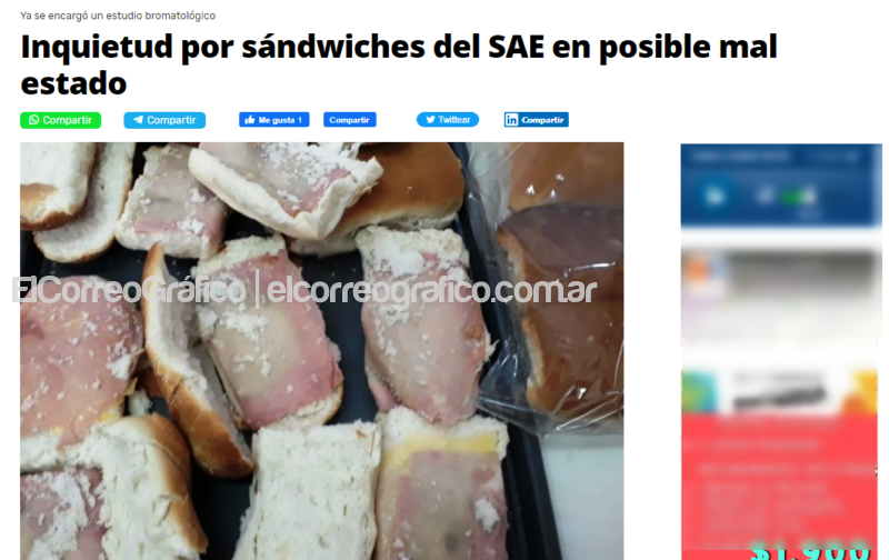 El papelón de Ofelia Fernández: Usó una imagen del SAE en la gestión de Nedela para criticar los sandwiches de Larreta www.berissociudad.com_.ar_