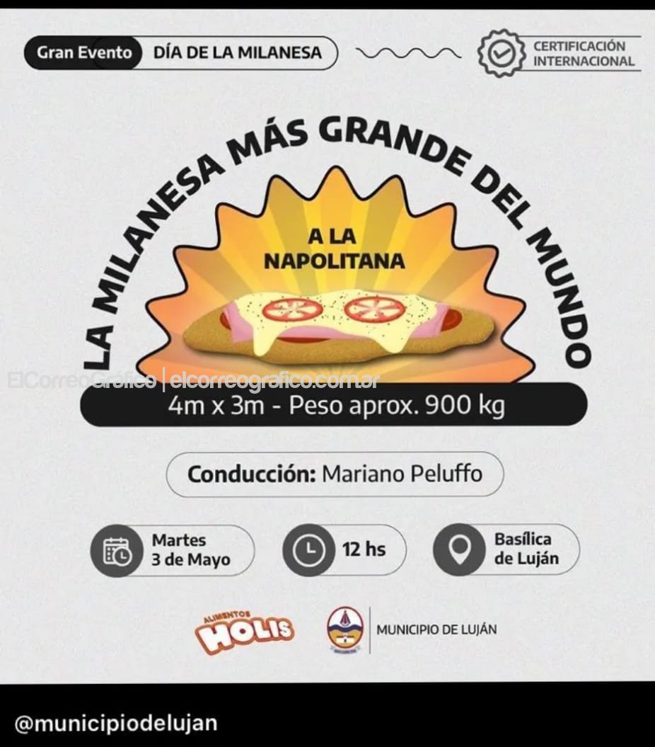 La milanesa mas grande del mundo Lujan