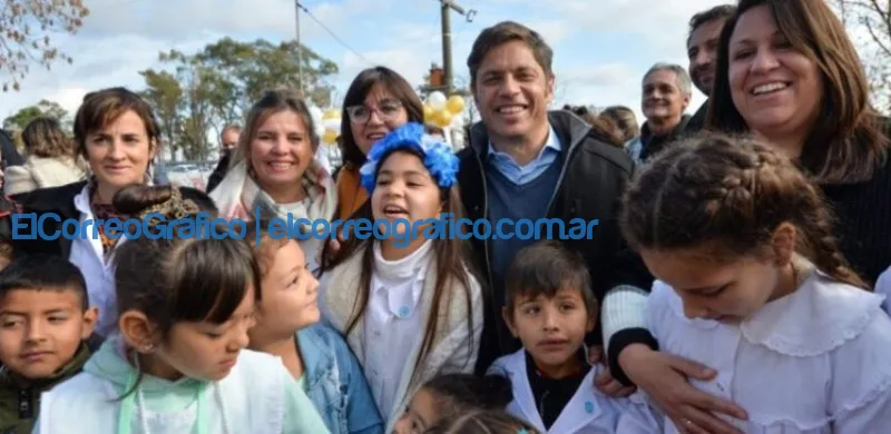 En los distritos kichnerista es donde abundan obras de escuelas Axel Kicillof
