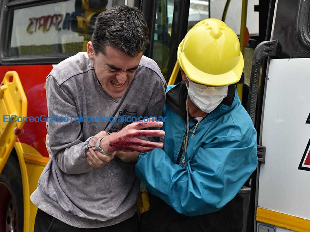 Cagliardi en un simulacro vial de lo que se vive en Berisso Cagliardi en un simulacro vial de lo que se vive en Berisso 1
