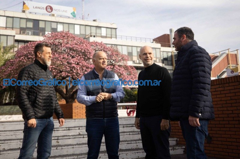 Larreta con Grindetti en Lanus 2