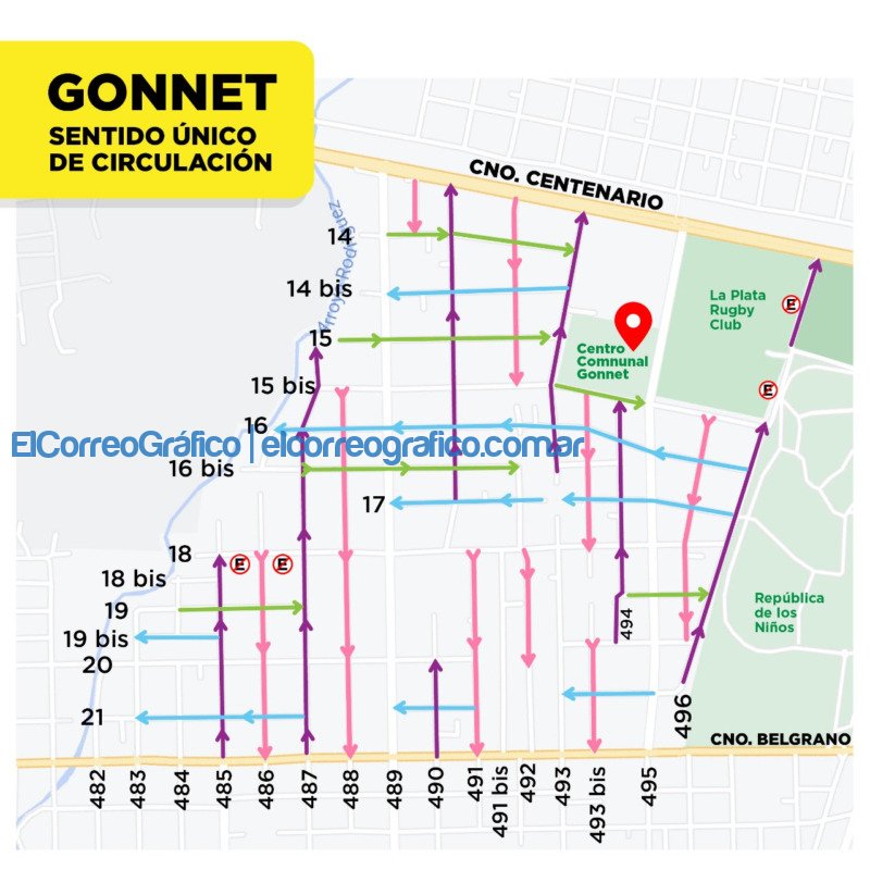 Calles con manos únicas en una zona clave de Gonnet Calles con manos unicas en una zona clave de Gonnet