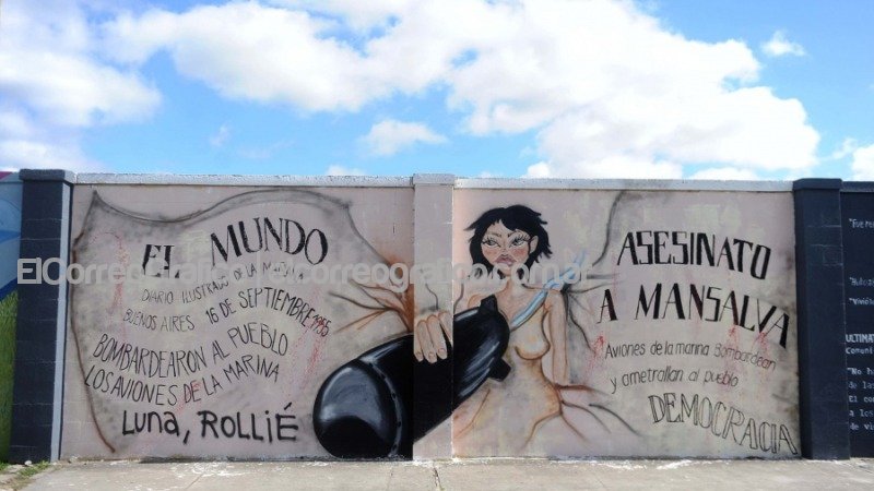 Doce murales denuncian el horror del bombardeo de 1955 sobre Ensenada 1