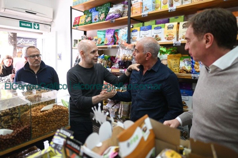 Rodríguez Larreta con Santilli y Valenzuela en Tres de Febrero Rodriguez Larreta con Santilli y Valenzuela en Tres de Febrero 1