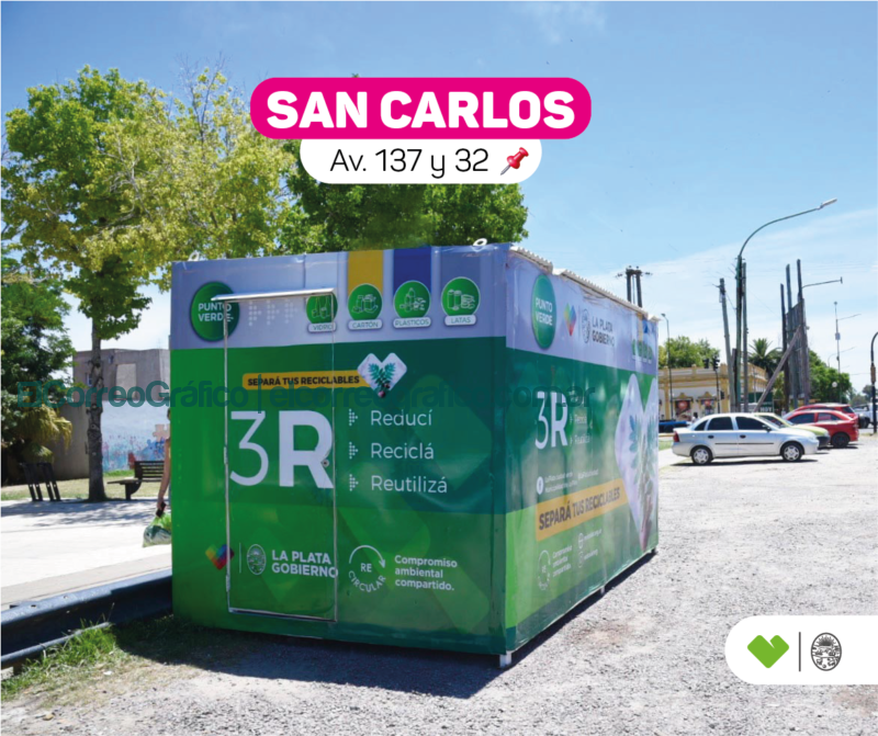 3 Puntos Verdes en La Plata para promover la separación de residuos 3 nuevos espacios en La Plata para promover la separacion de residuos 3