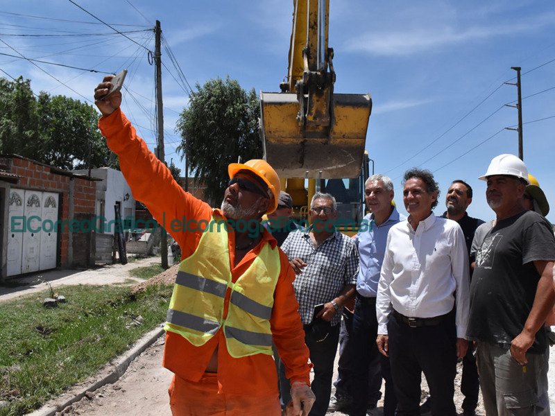Cagliardi paseo a Katopodis por obras en El Carmen 7