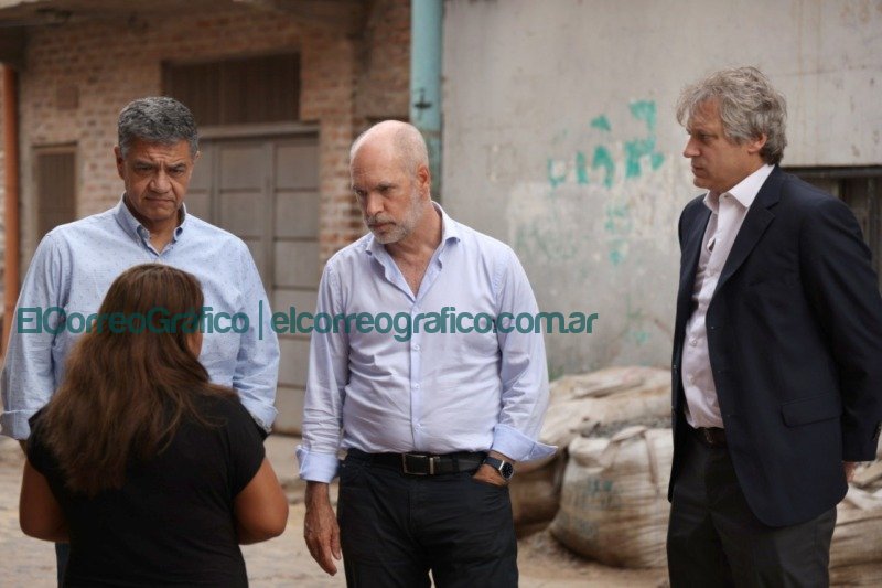 Rodriguez Larreta recorrio el cierre de un bunker narco en Villa Lugano 1