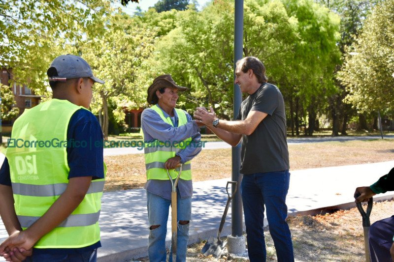 Avanza el nuevo sendero en el Parque Lineal Boveri