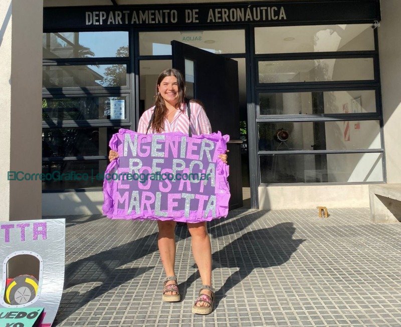 Ingeniera aeroespacial Valentina Marletta Se recibió en la UNLP la primera ingeniera aeroespacial del país
