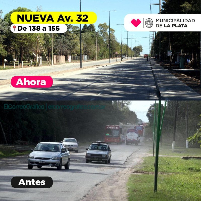 Nueva avenida 32 con mejor seguridad vial y conecta San Carlos y Romero 1