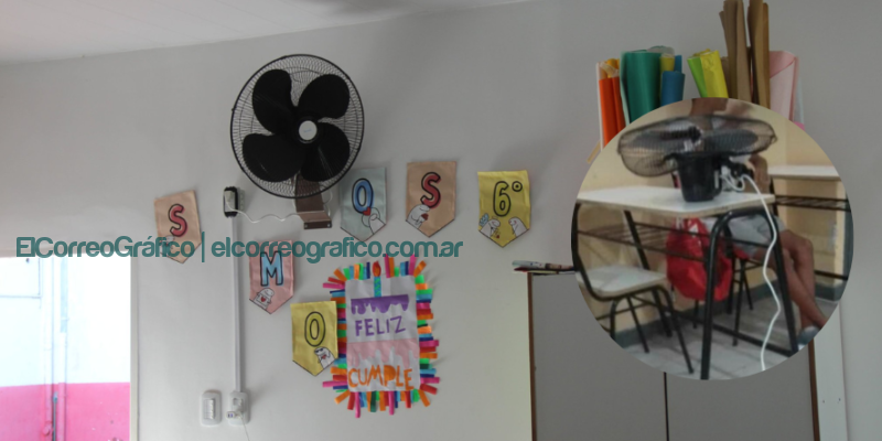 Se cayó ventilador de “última tecnología” de Mario Secco en la cabeza a una alumna Se cayo un ventilador de ultima tecnologia de Mario Secco en la cabeza a una alumna 1