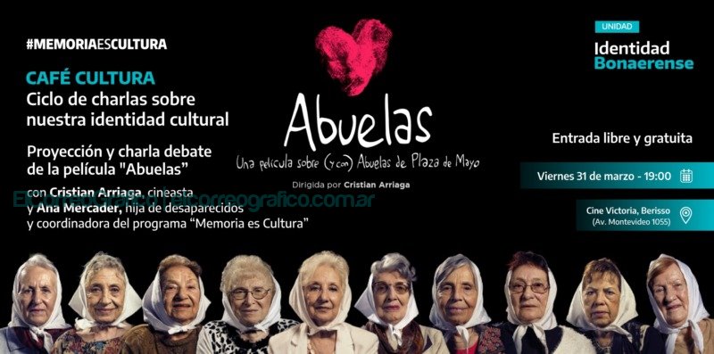 Se presenta en Berisso la película documental “Abuelas” Se presenta en Berisso la película documental “Abuelas” Café Cultural